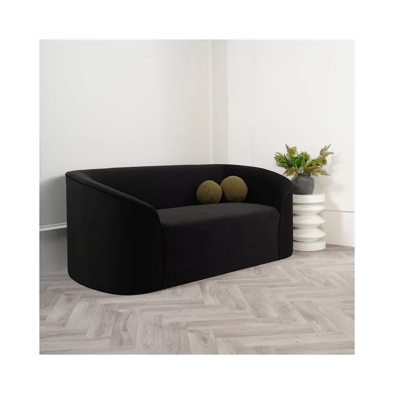 LPD Zuma Sofa Black Velvet