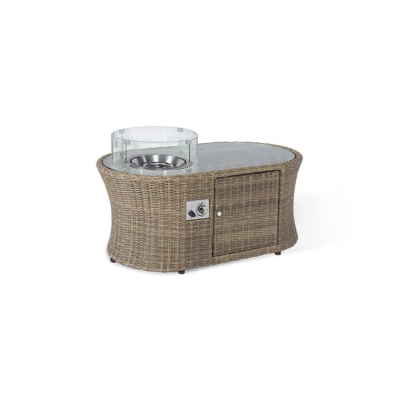 Maze Rattan Winchester Small Corner Set with Fire Pit Table image 7