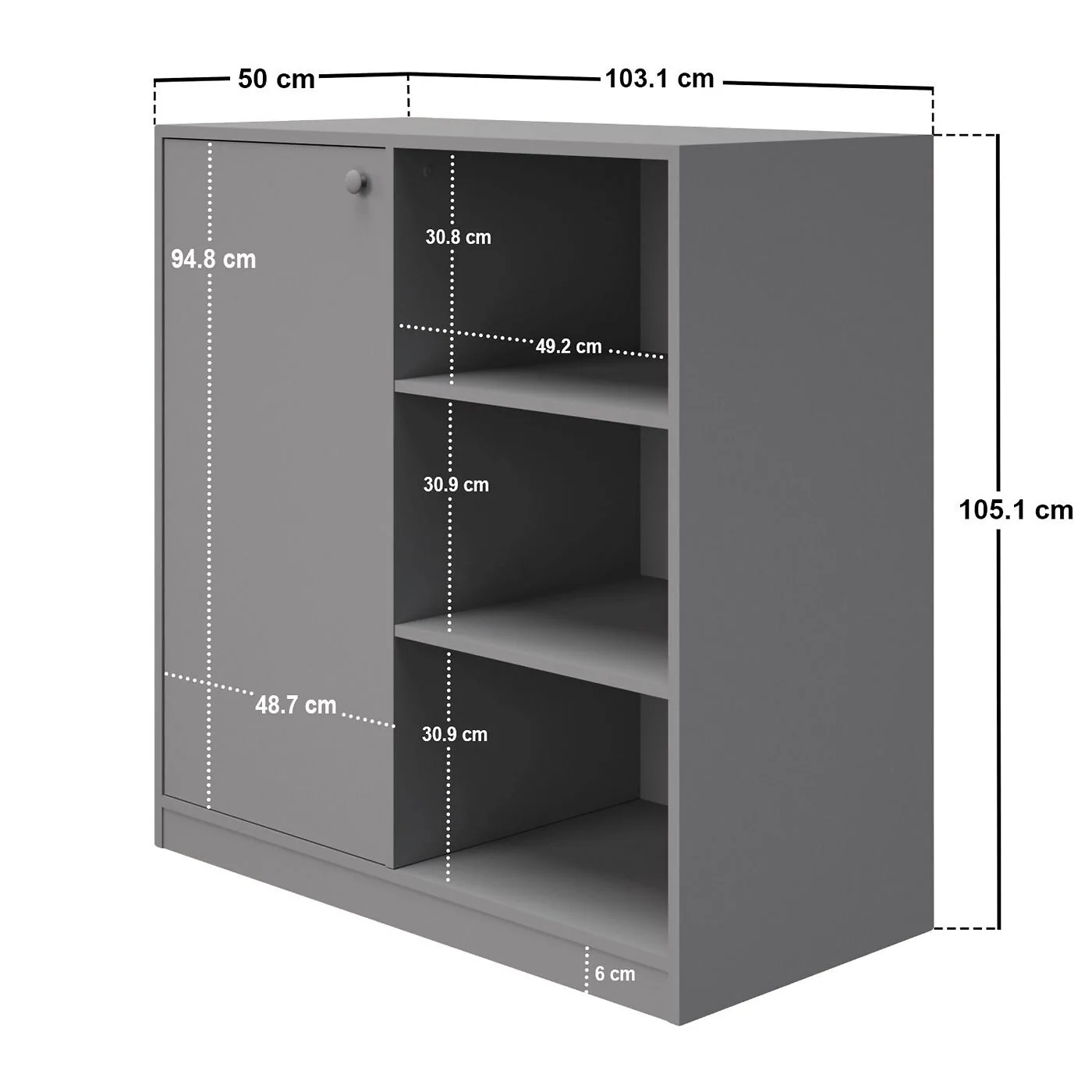 Flair Wizard Grey Storage Unit image 5
