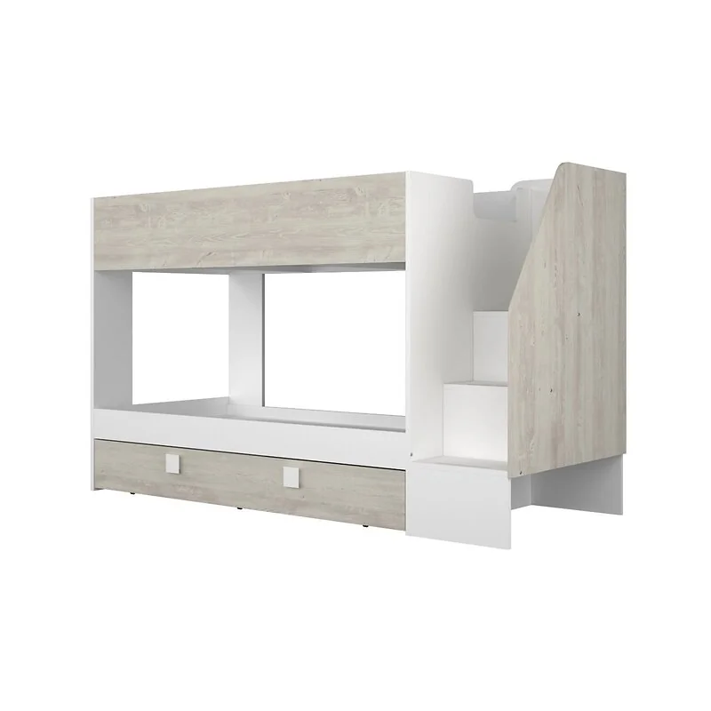 Trasman Easy Single Bunk Bed with Pull-Out Trundle White image 7