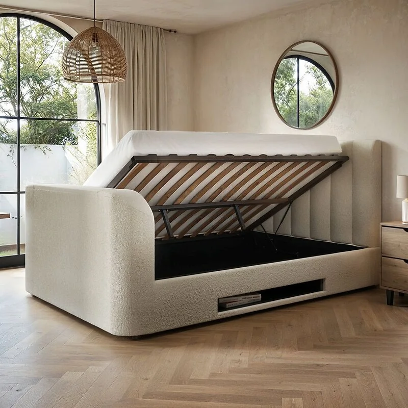 Flair Megane Boucle Side Lift TV Ottoman image 2