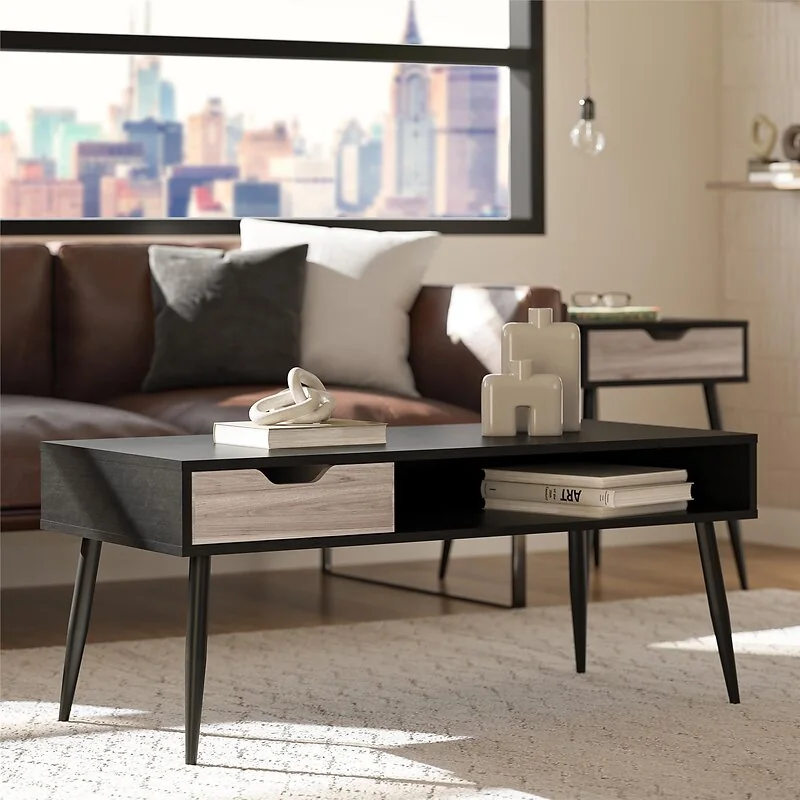 Dorel Copley Coffee Table Black Oak view 2