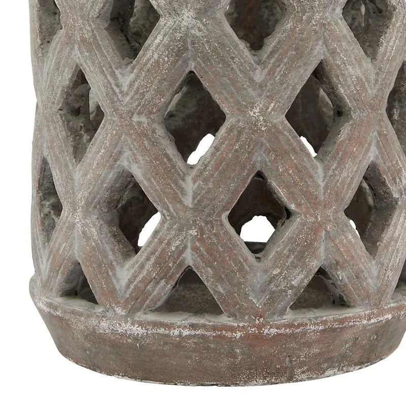Siena Brown Large Lattice Lantern image 3
