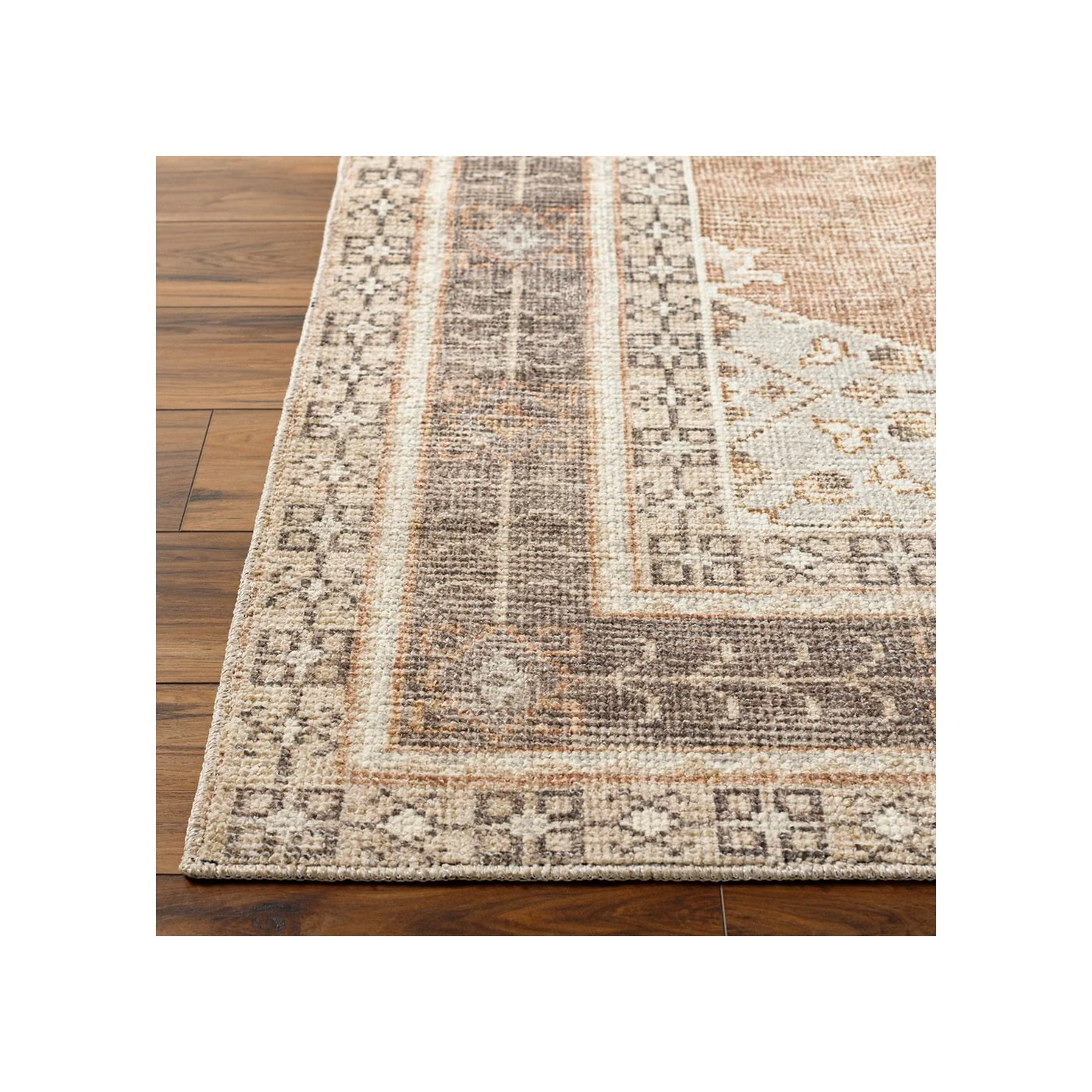 Livabliss Lila Vintage Oriental Boho Rug Cinnamon Tan Brown image 8