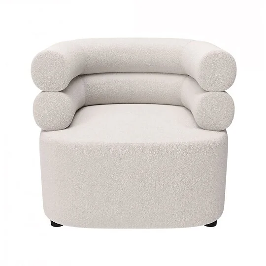 SOLACE+CO Tova Cream Boucle Accent Chair