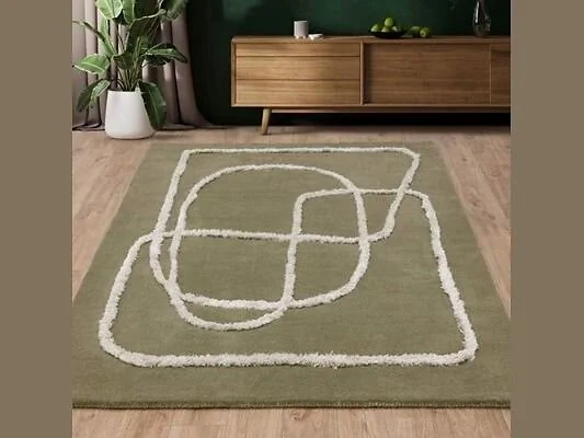 Asiatic London Matrix Infinity Rug Sage Wool & Viscose – view 2
