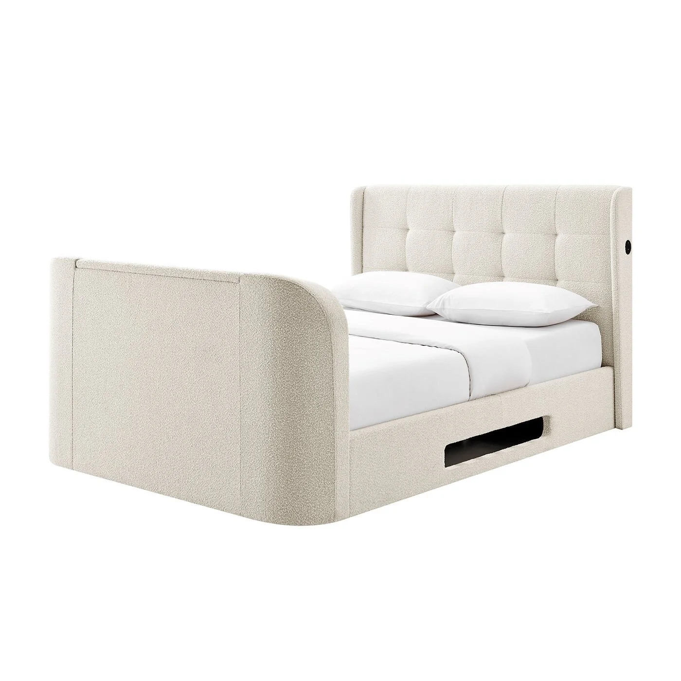 Koble Wafer Side-Lift Ottoman TV Bed Natural image 4