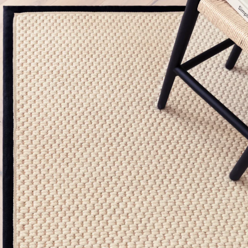 Asiatic London Korra Double Loop Charcoal Cream Rug image 4