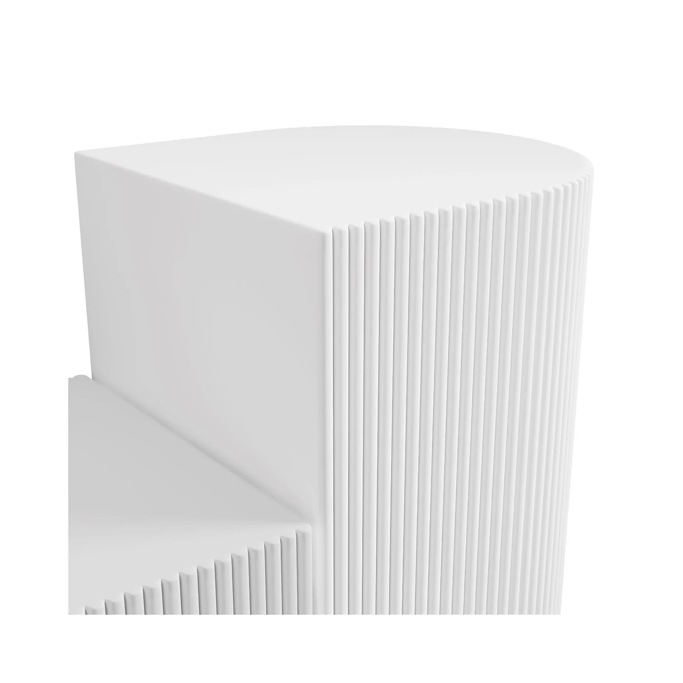 LPD Reed White Side Table image 4