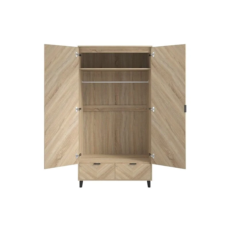 LPD Stockholm Chevron 2 Door Wardrobe image 3