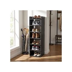 Living & Home 7-Tier Narrow Tall Shoes Rack for Entryway