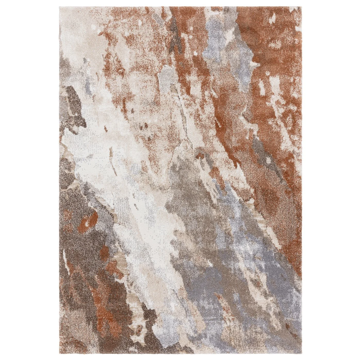 Asiatic London Mirage Blur Terra Abstract Terracotta Rug