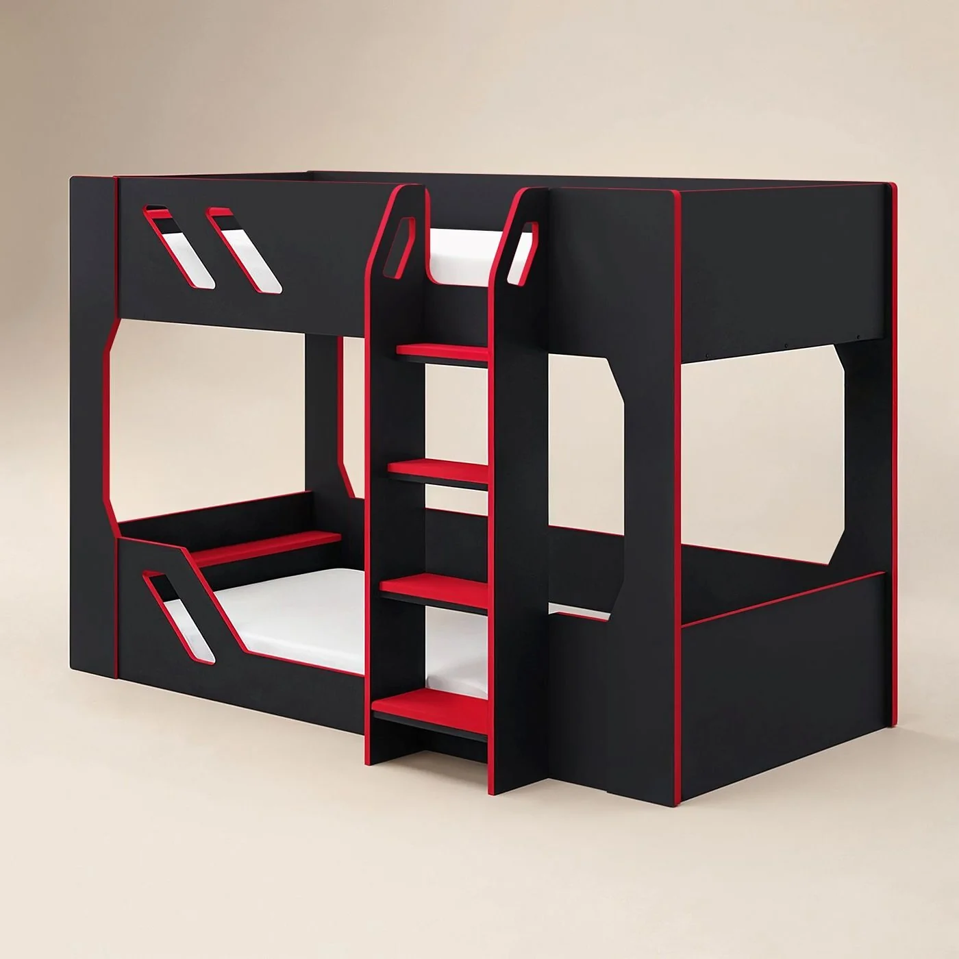 Recoil Shuttle Gaming Bunk Bed Black & Red image 3