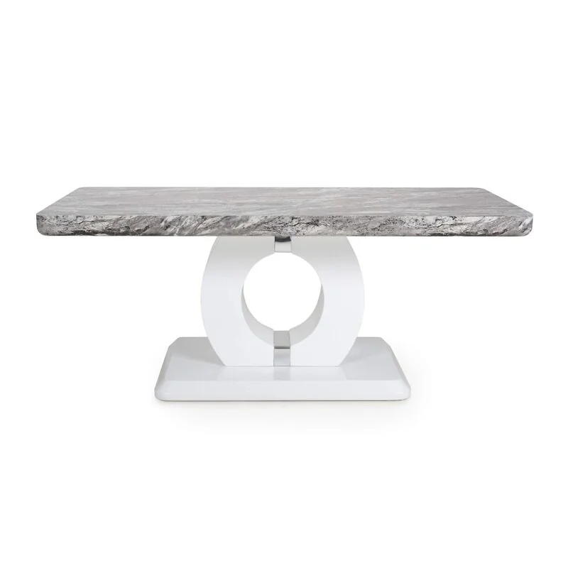 Neptune Marble Effect Grey/White Coffee Table – view 3