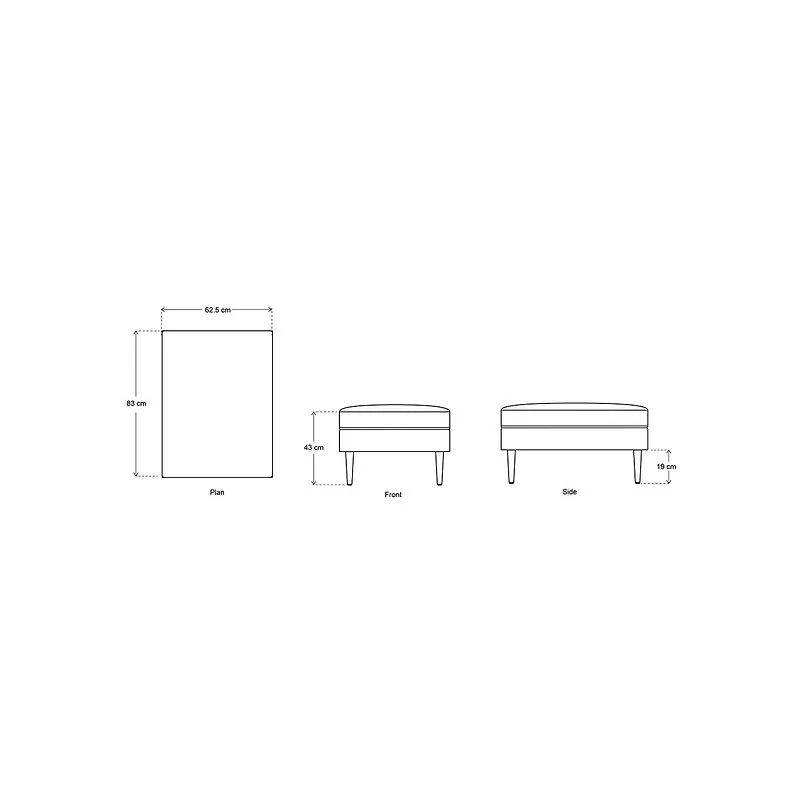 Swyft Model 01 Linen Ottoman image 9