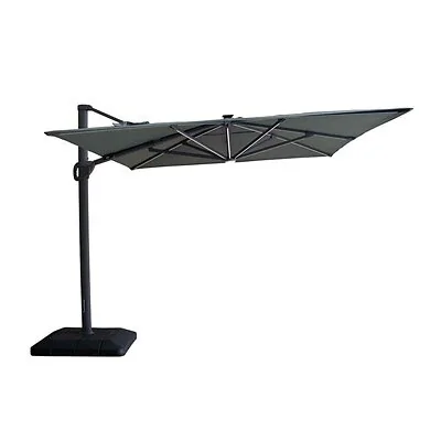 Maze Rattan Aramis LED 3m x 4m Rectangular Rotating Cantilever Parasol image 15