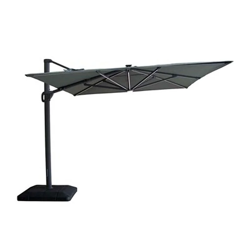 Maze Rattan Aramis LED 3m x 4m Rectangular Rotating Cantilever Parasol image 15