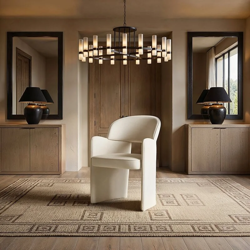 SOLACE+CO Estella Velvet Dining Chair Set of 2 Beige image 3