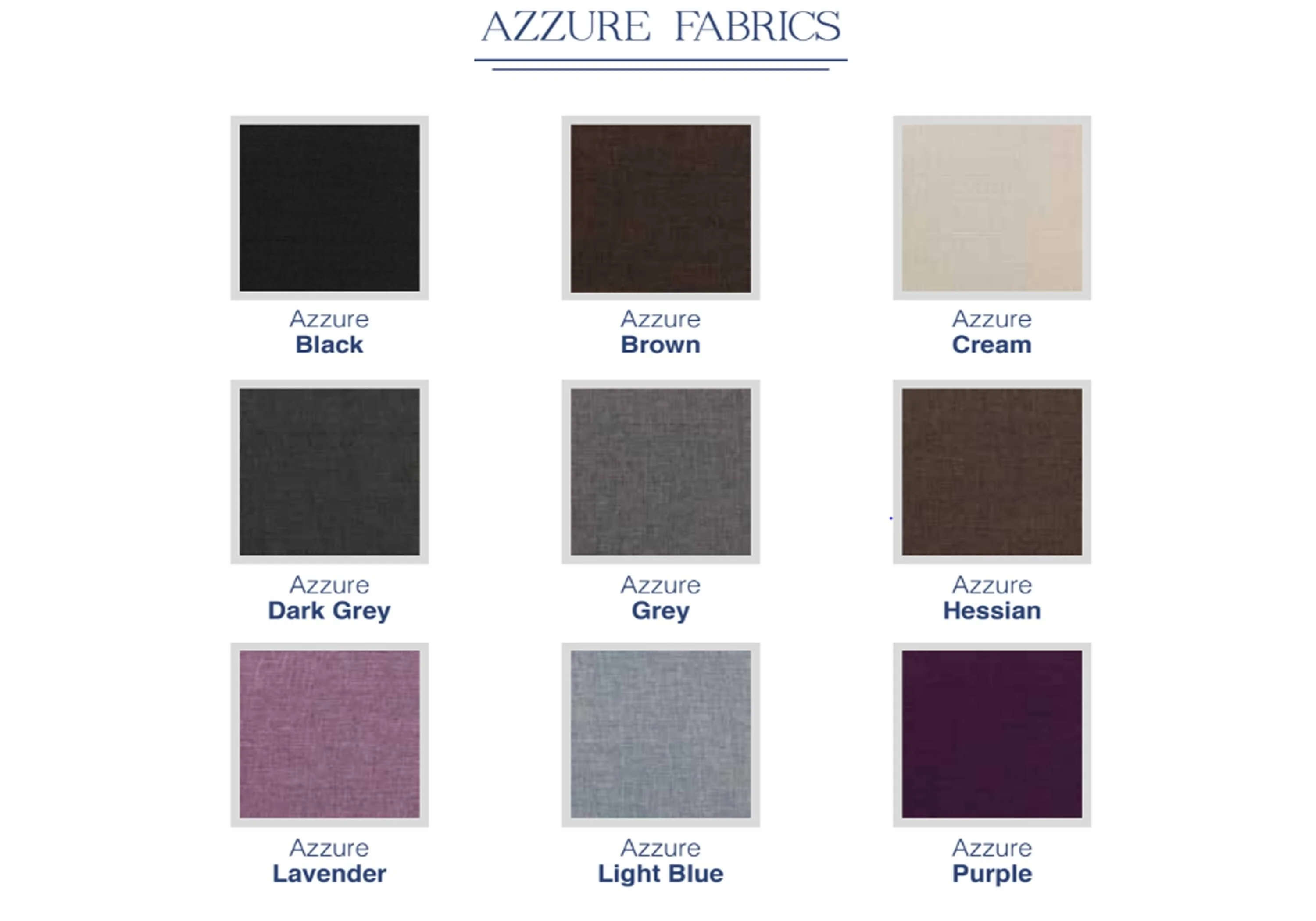 Azzure Fabric Swatches