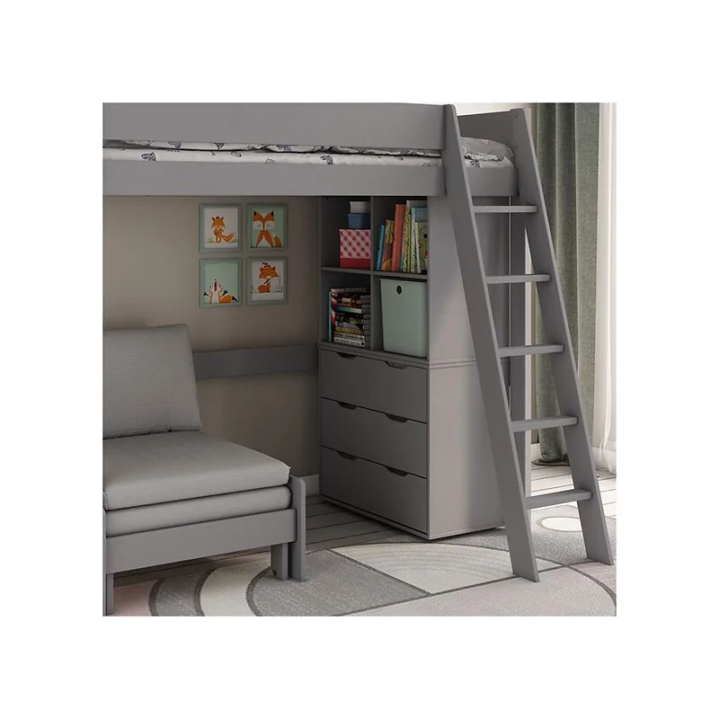 Kids Avenue Estella High Sleeper Bed with Sofa Bed  and Storage Drawers image 3