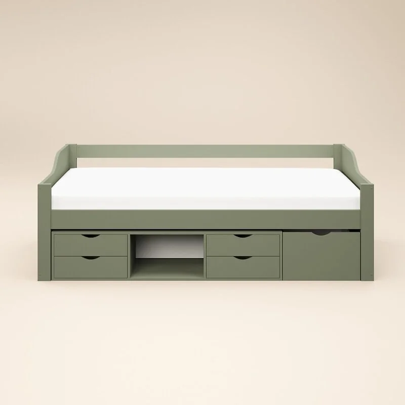 Flair Blair Low Sleeper Bed with Storage Green image 6