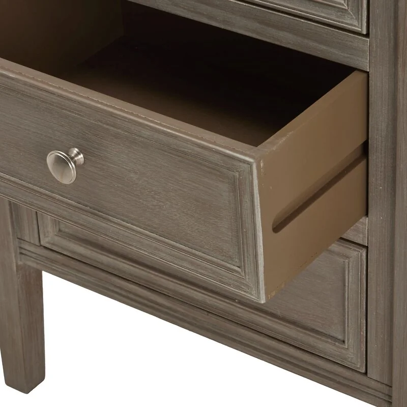 The Serene Collection Three Drawer Bedside Table image 5