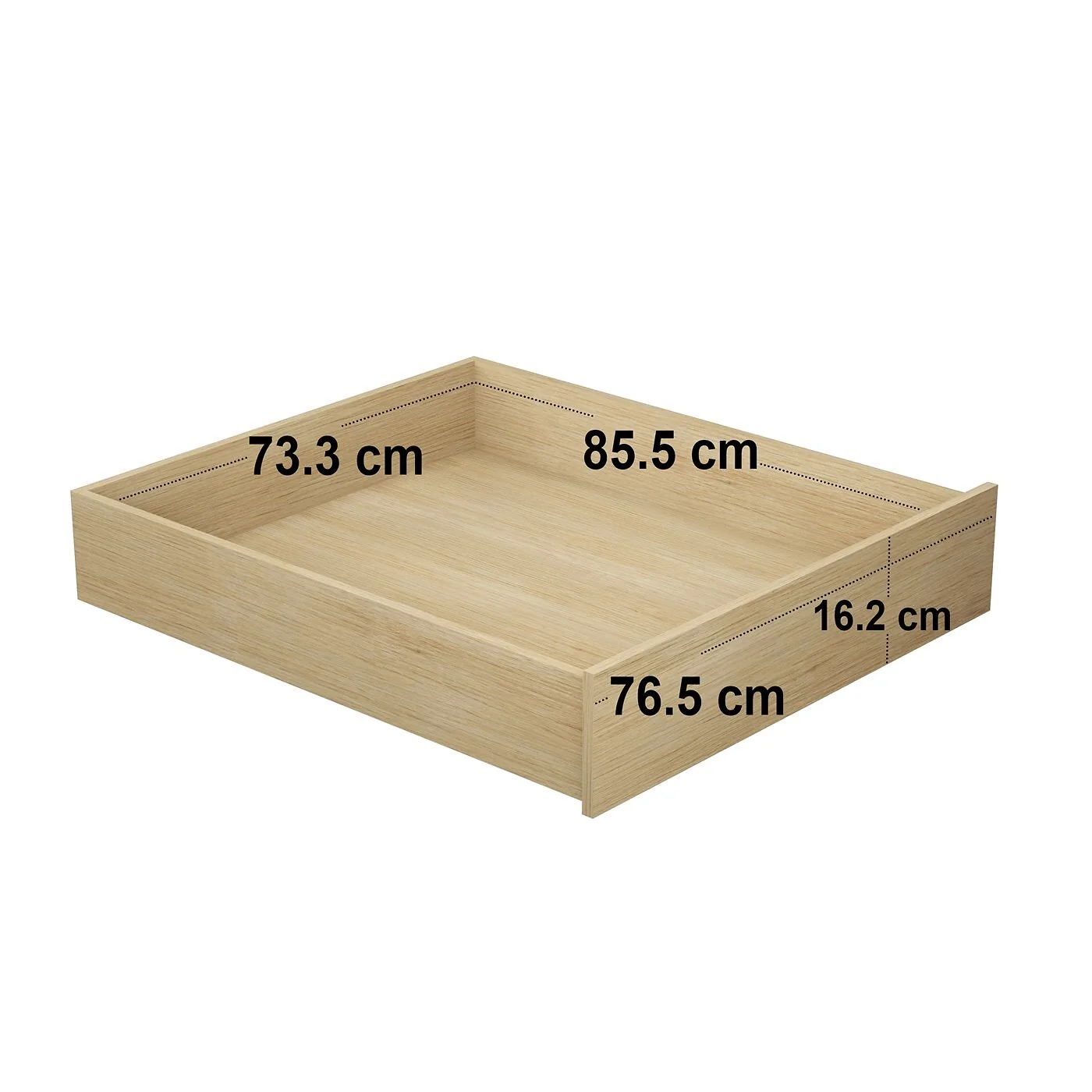 SOLACE+CO Taylor Single Bed Frame with Drawers & Integrated Bedside Table Oak image 6