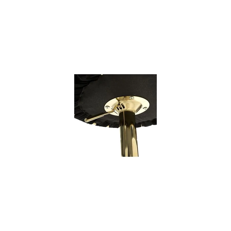 Bellaire Brushed Velvet Black Bar Stool image 10