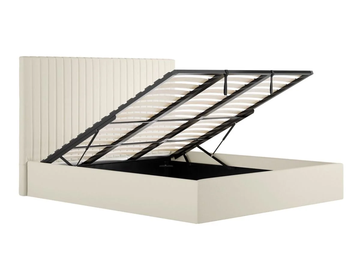 Berlin upholstered storage bed with lift up base - cutout