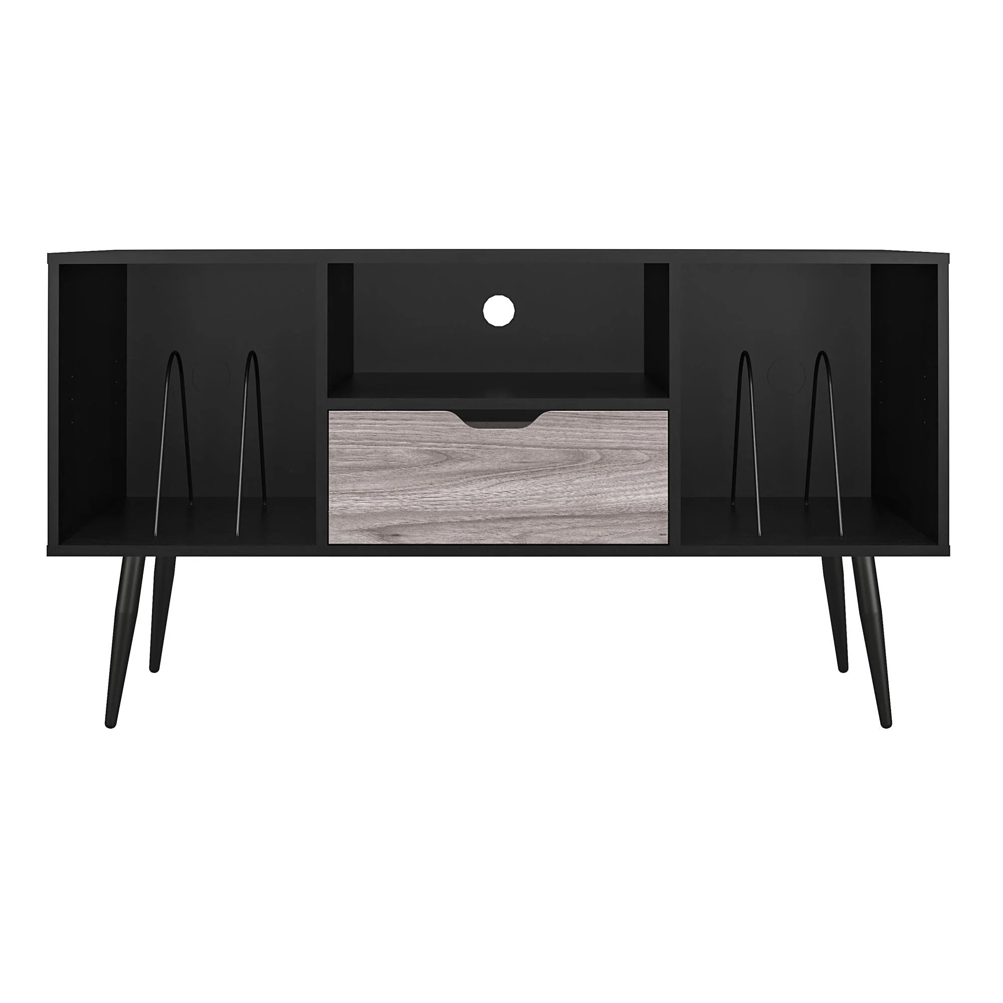 Dorel Copley TV Stand 55in Black Oak (9692335COMQEUK) view 3