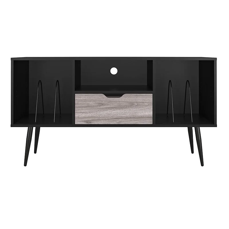 Dorel Copley TV Stand 55in Black Oak (9692335COMQEUK) view 3