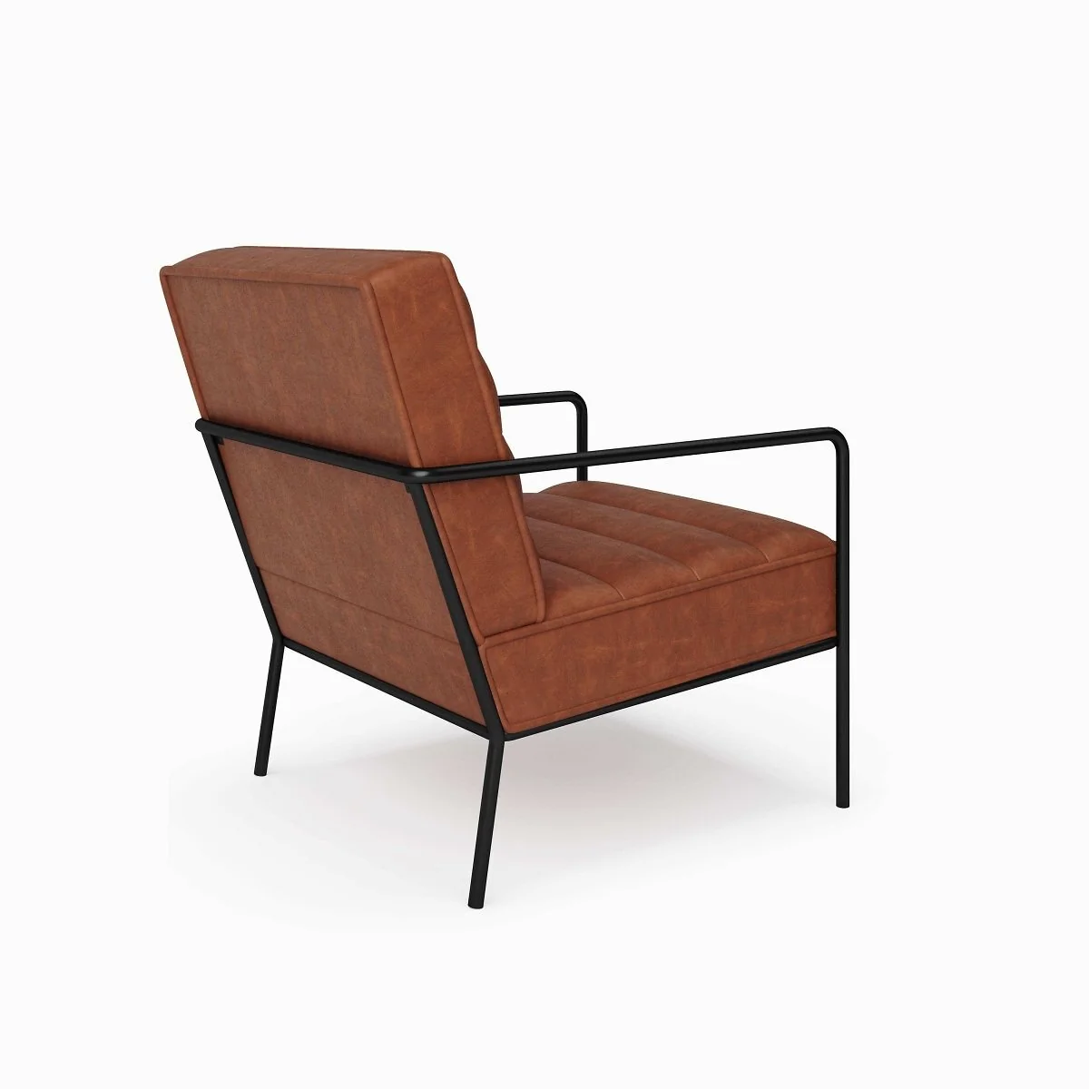 Alphason Bookham Accent Chair in Rust Pu view 2