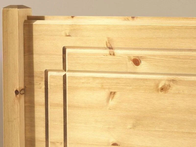 Friendship Mill Vegas Scandinavian Pine Wood Headboard Strutted