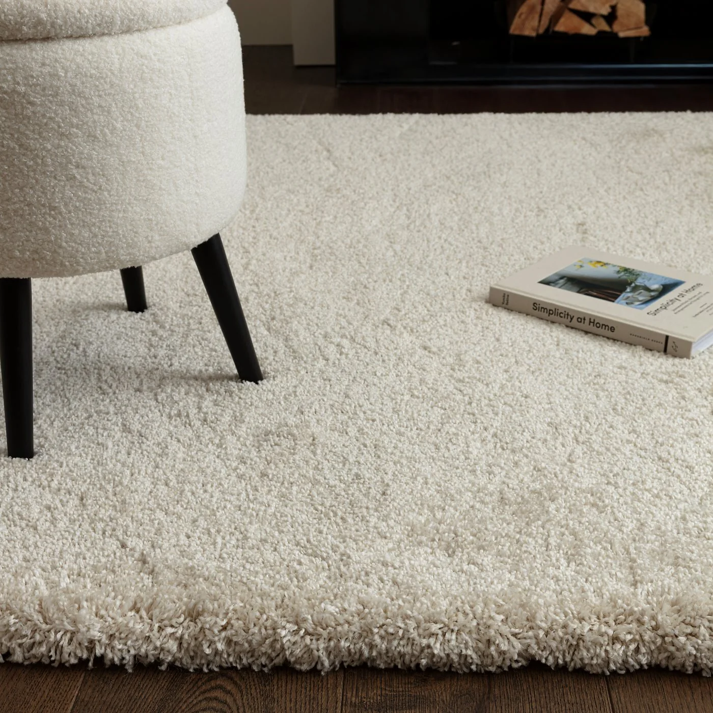 Asiatic London Atlas Shaggy Ivory Cream Rug image 3