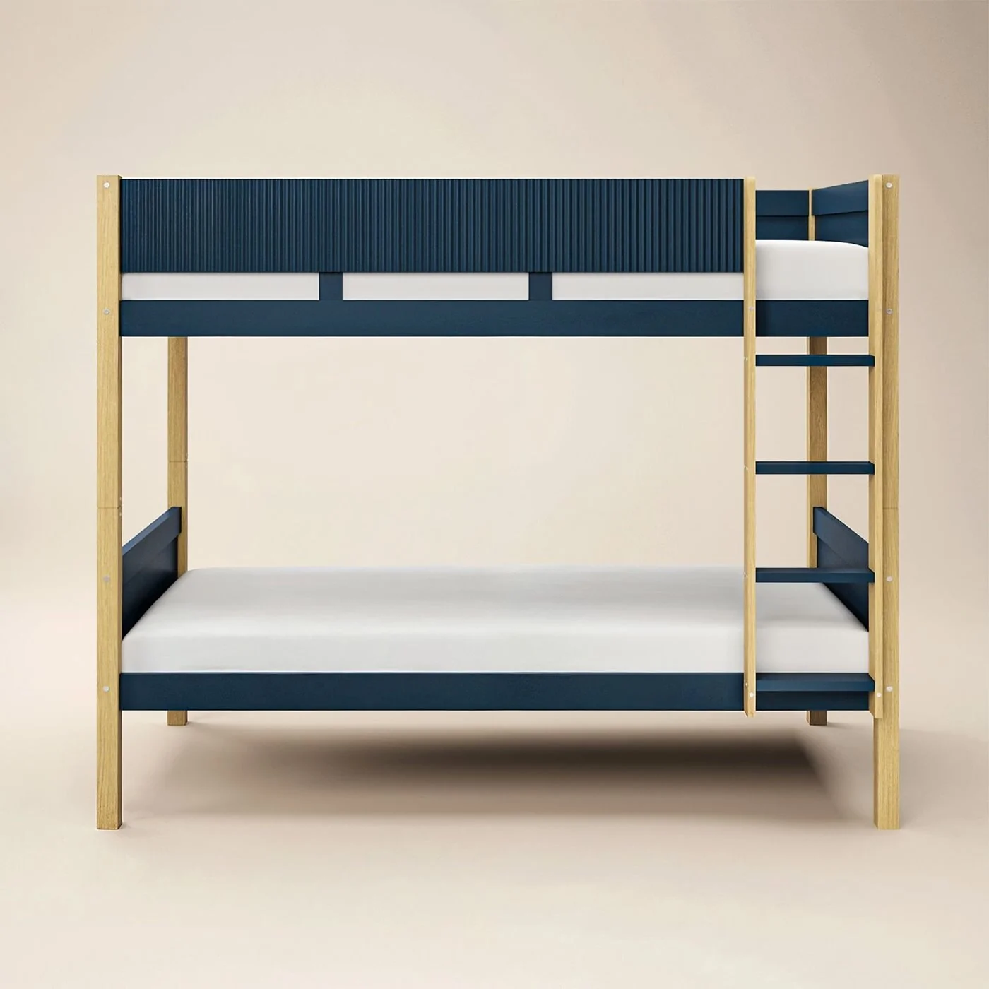 Flair Mateo Detachable Ribbed Bunk Bed Oak & Navy image 5