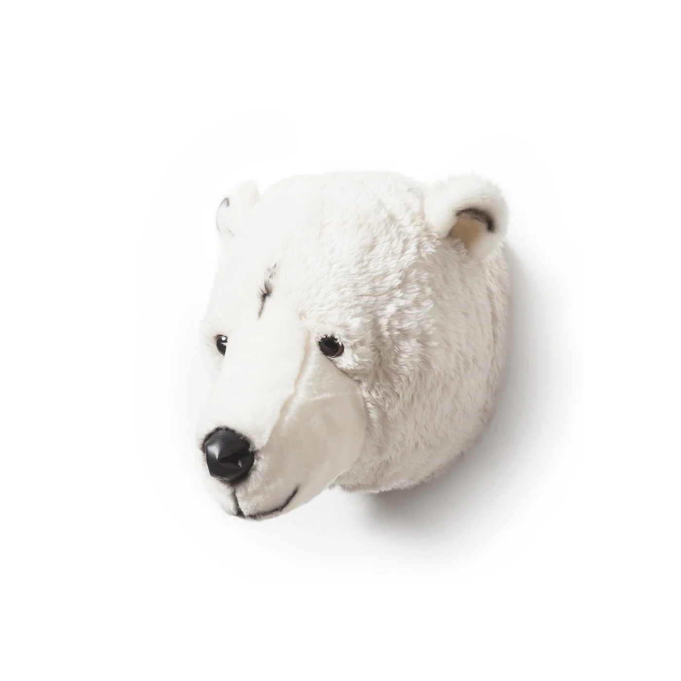 Basile the  Polar Bear Plush Animal Head Wall Decor image 3