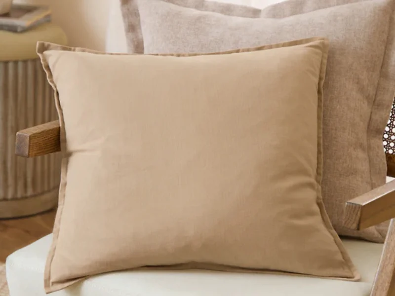 Yard Slub Cotton Polyester Filled Cushion 50 x 50cm