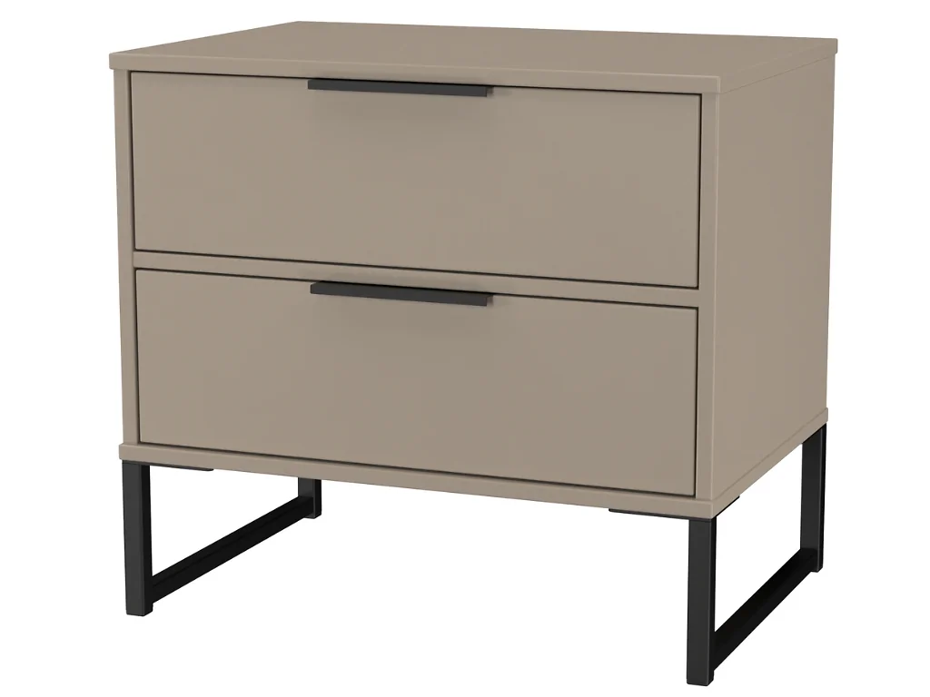 Welcome Diego midi chest Dusk Grey — scratch-resistant MFC construction with linen-effect drawer linings