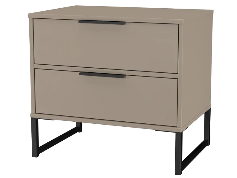 Welcome Diego midi chest Dusk Grey — scratch-resistant MFC construction with linen-effect drawer linings