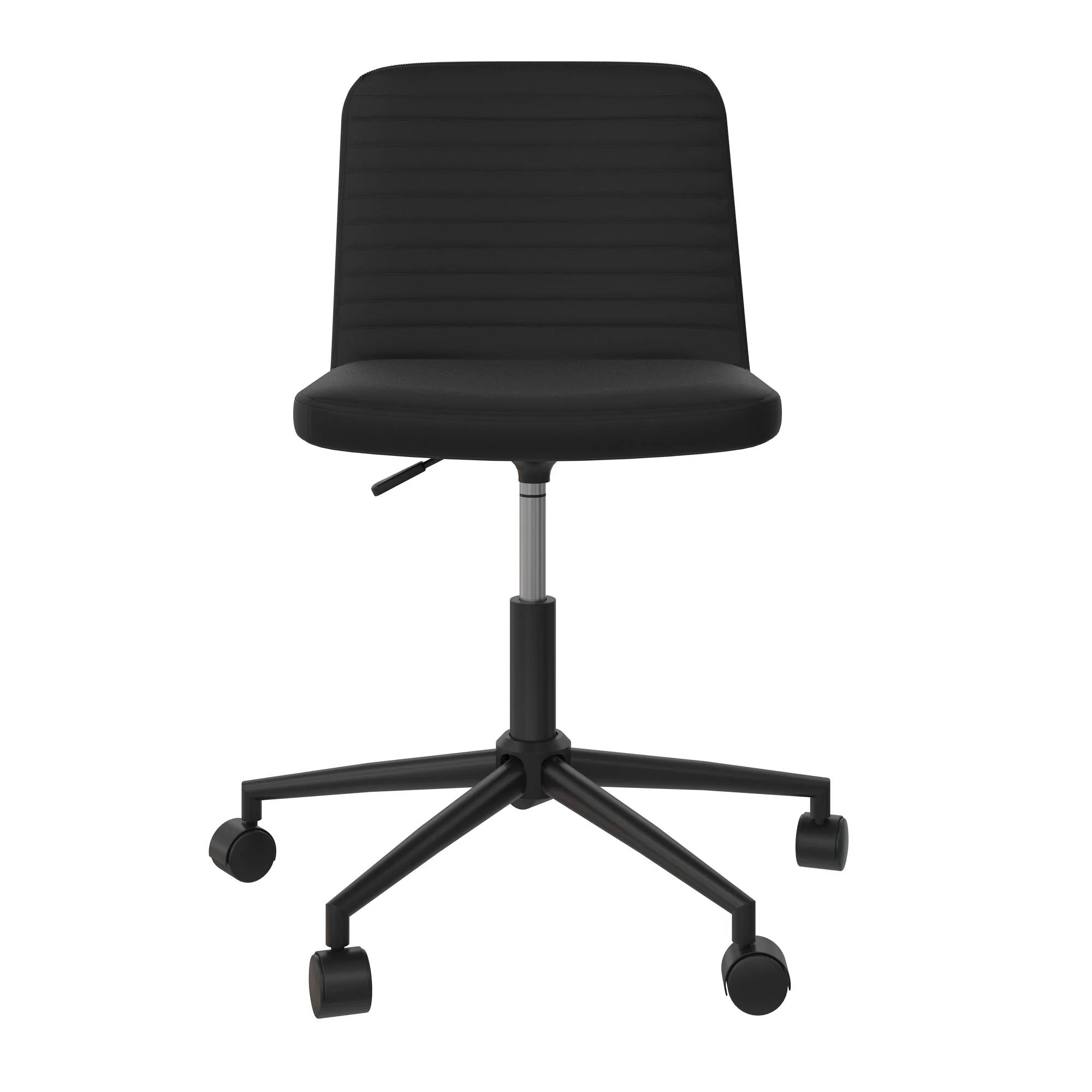 Dorel Corey Office Task Chair Black Faux Leather
