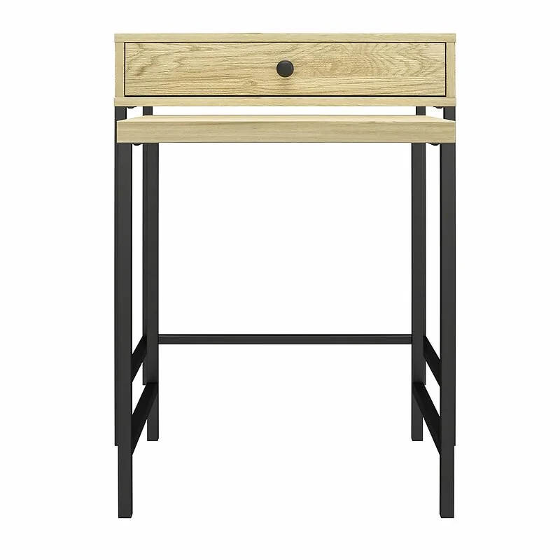 Dorel Tamlin Nesting End Table Linseed Oak