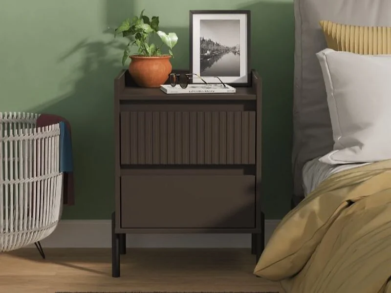 Welcome Furniture Osaka 2 Drawer Bedside Cabinet