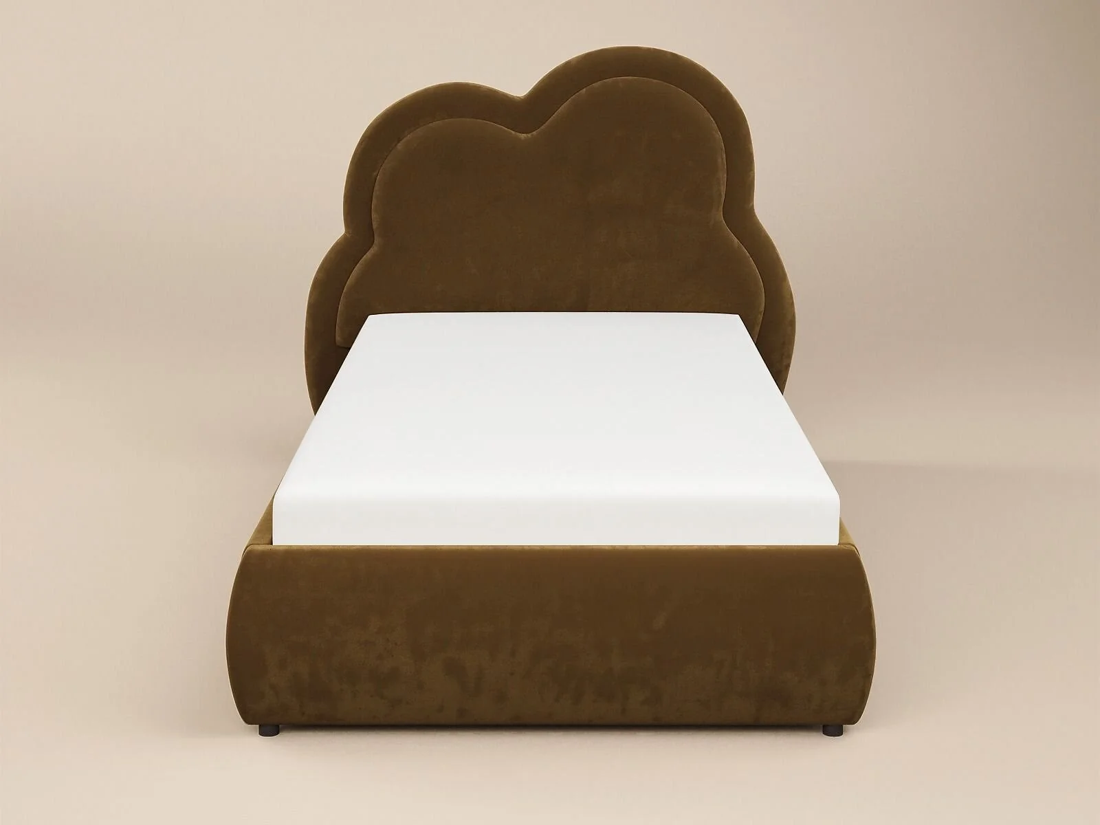 Flair Elyna Single Upholstered Bed with Cloud Headboard – view 7