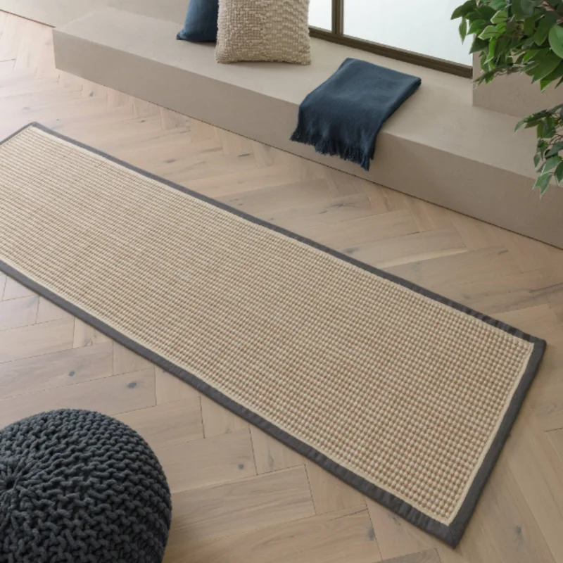Asiatic London Korra Loop Slate Cream Wool Jute Rug image 3