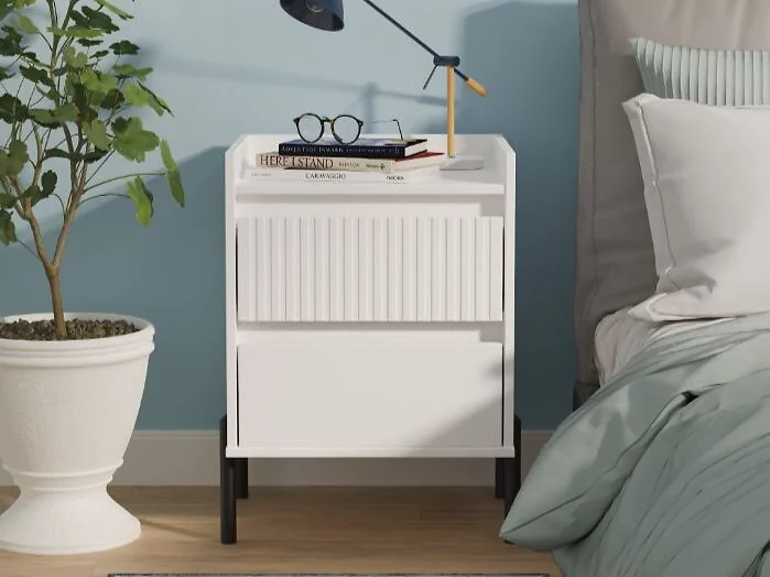 Welcome Furniture Osaka 2 Drawer Bedside Cabinet