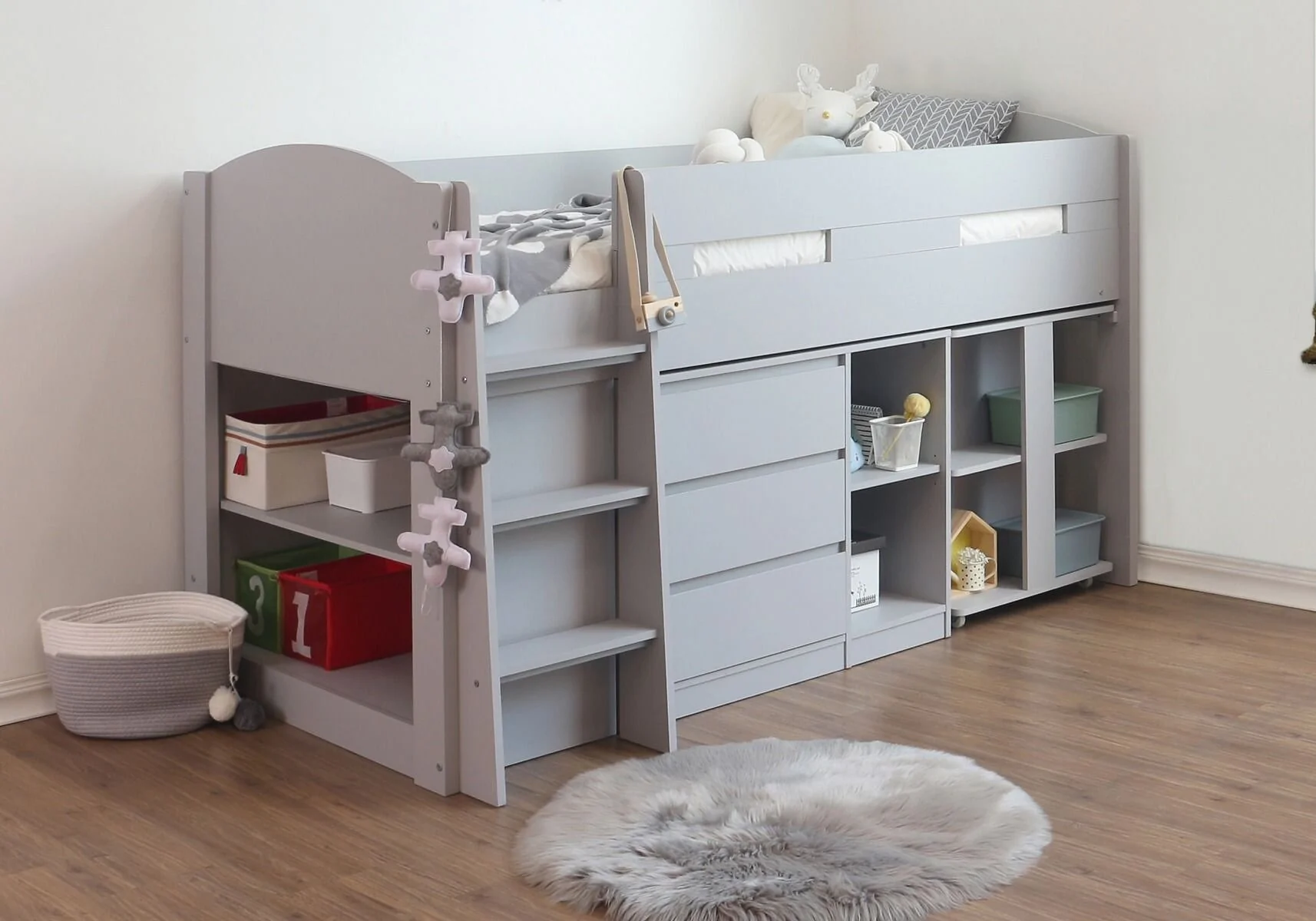 Flintshire Furniture Billie Grey Midsleeper