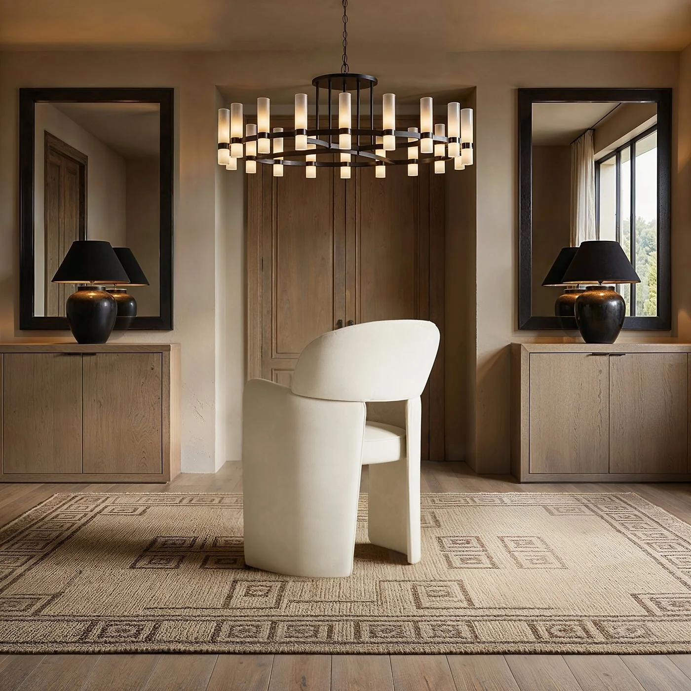 SOLACE+CO Estella Dining Chair Velvet  Beige image 3