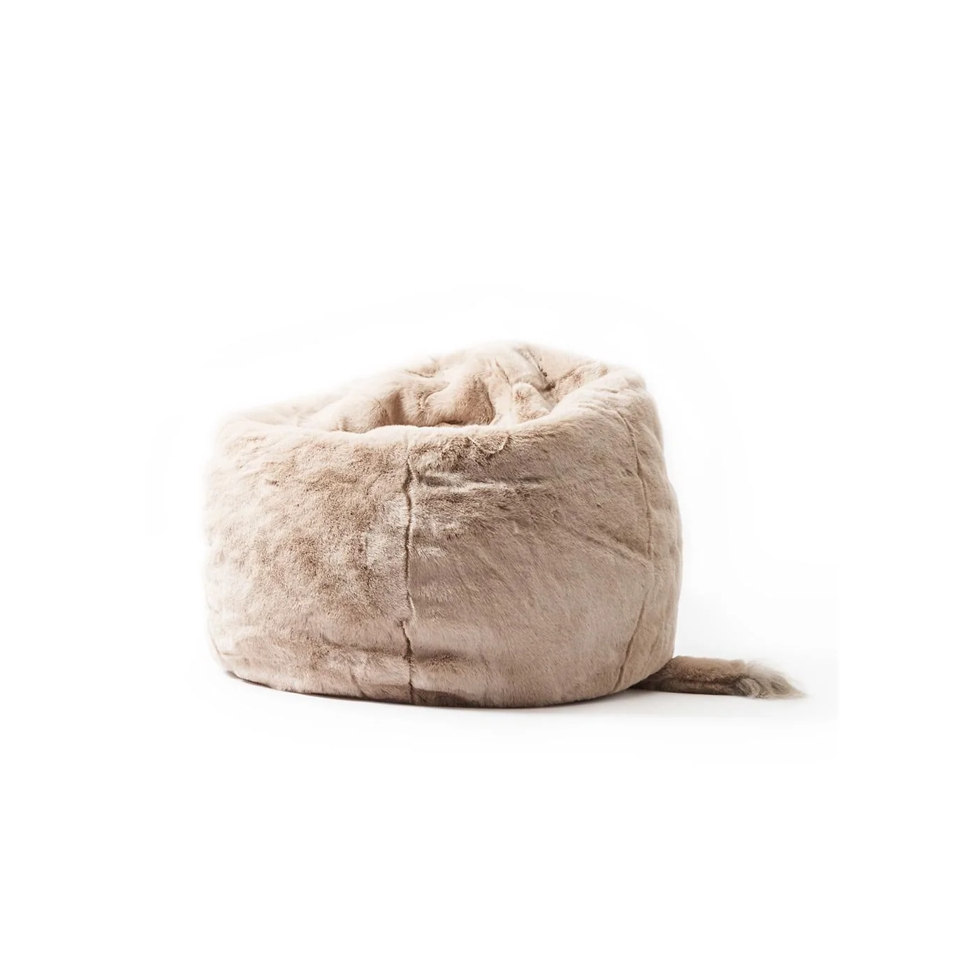 Kids Faux Fur Elephant Bean Bag image 2