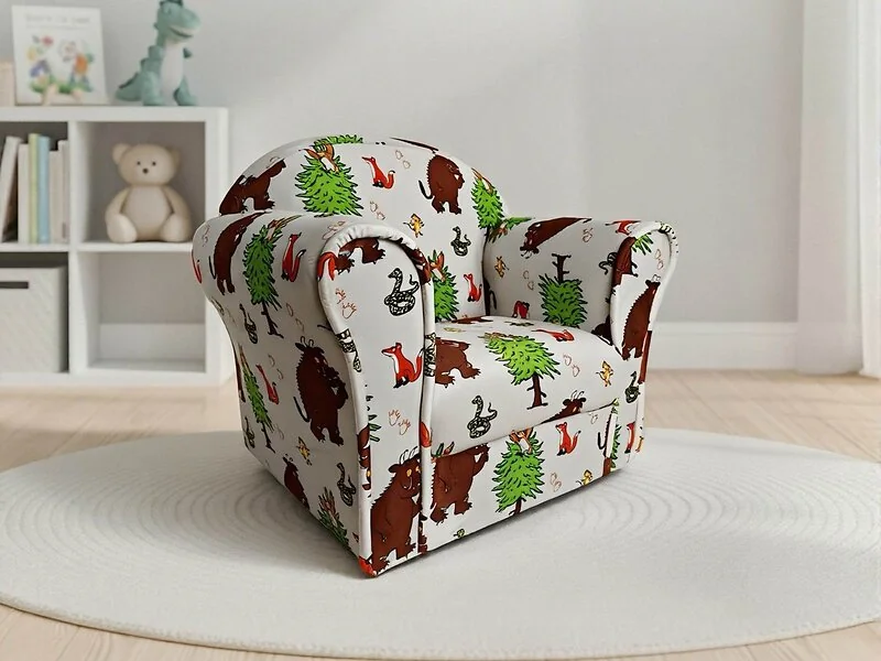 Kidsaw Gruffalo padded mini children's armchair with wooden frame and supportive armrests