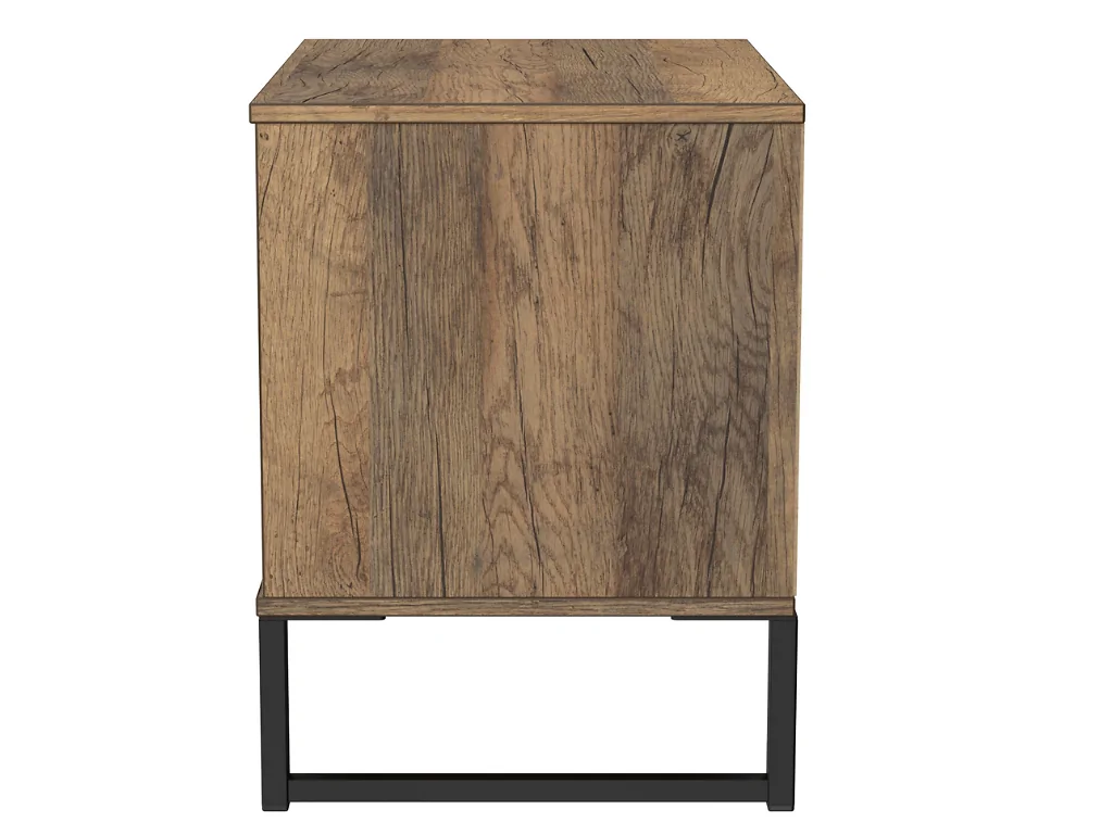 Ready assembled midi chest of drawers in Mushroom finish with styled legs — Welcome Furniture Diego
